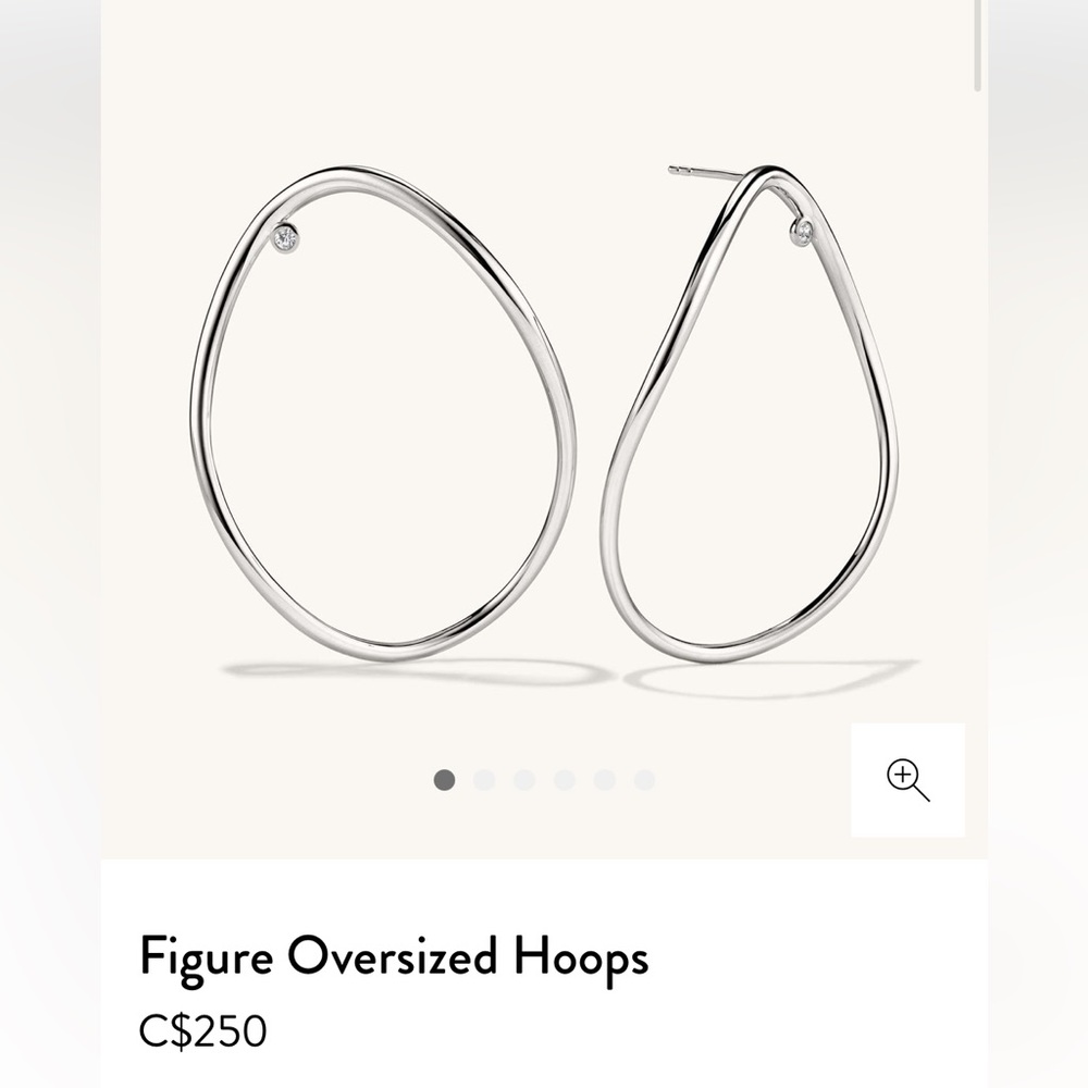Mejuri Figure Oversized Hoops — Brand New in Box